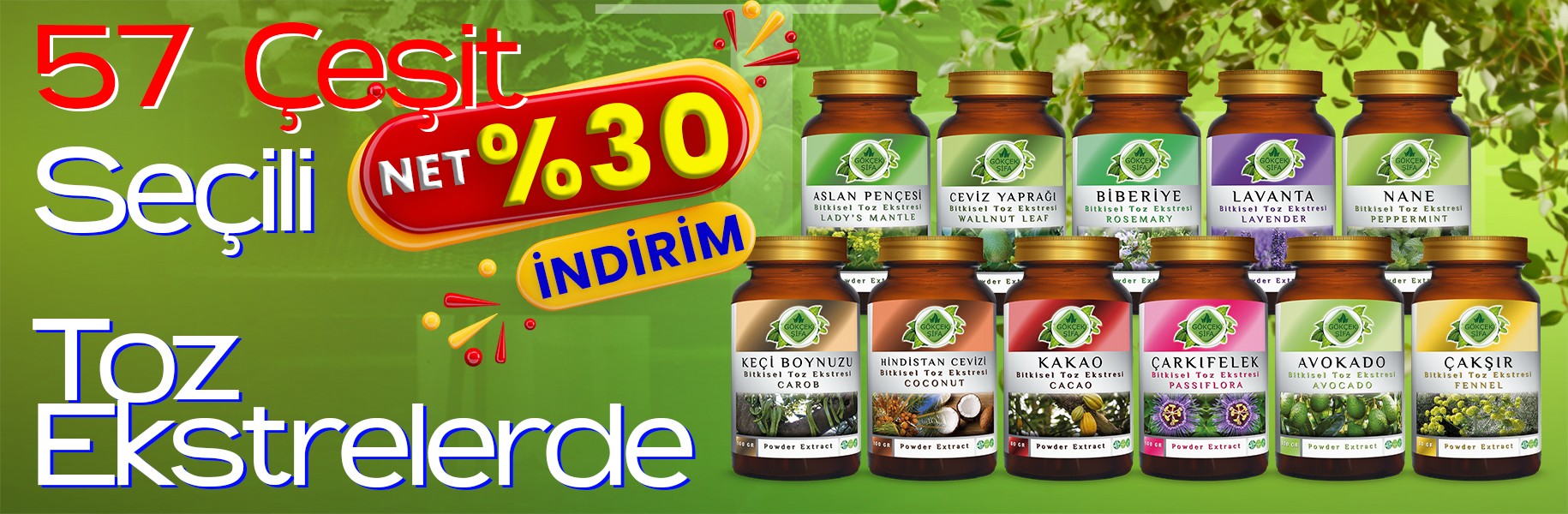 toz ekstre 57 çeşit