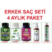 Ru5 Plus Erkek Saç Seti 4 Aylık Paket
