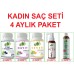 Ru6 Plus Kadın Saç Seti 4 Aylık Paket